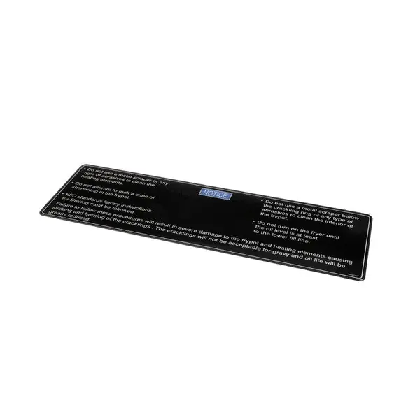 LABEL-SHORTENING MELT GM V Replacement 170332 for Henny Penny