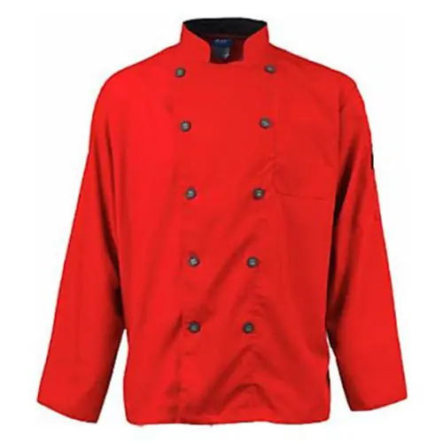 Active Chef Coat Mens Long Sleeve Size 2XL Replacement 2122RDSL2XL for Mavrik