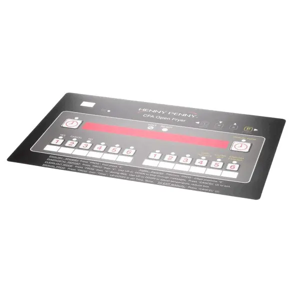Decal-CFA 12 Button Control Replacement 61575 for Henny Penny