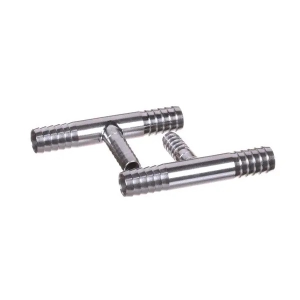 SS Tee 3/8 Barb X 1/4 Barb Replacement 1000527-BP25 for Lancer Juice Machines