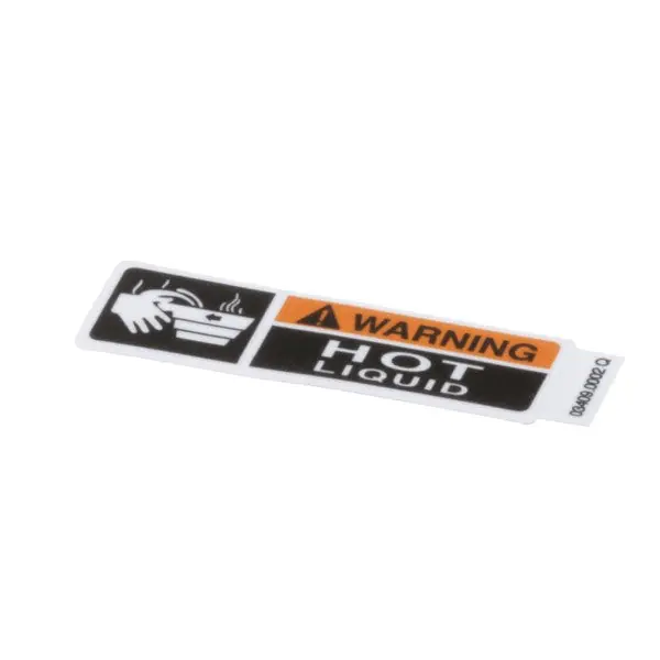 Warning Hot Liquid Decal Replacement 03409.0002 for Bunn