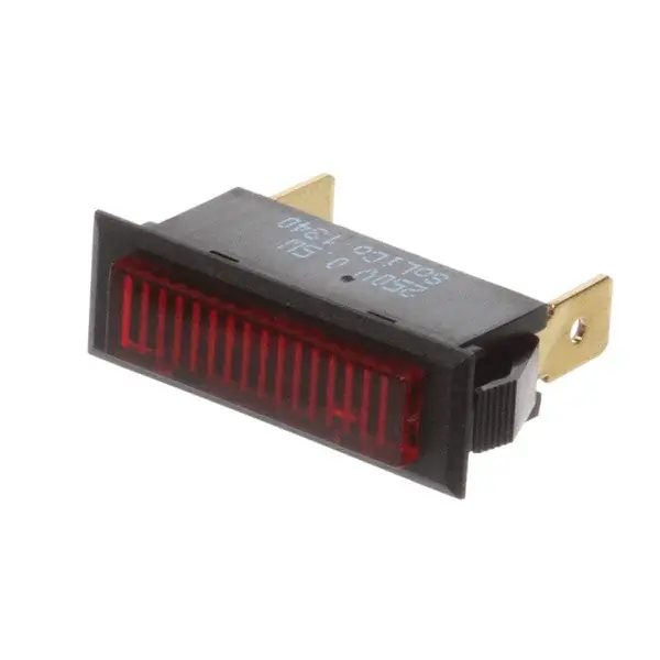 Pilot Light 250V Rect Black Bezel Replacement PL0003 for BKI (Barbeque King)