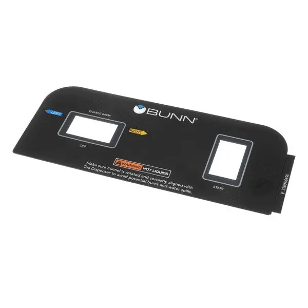 DECAL CONT PNL DUAL DILU for Bunn Replacement 36590.0032