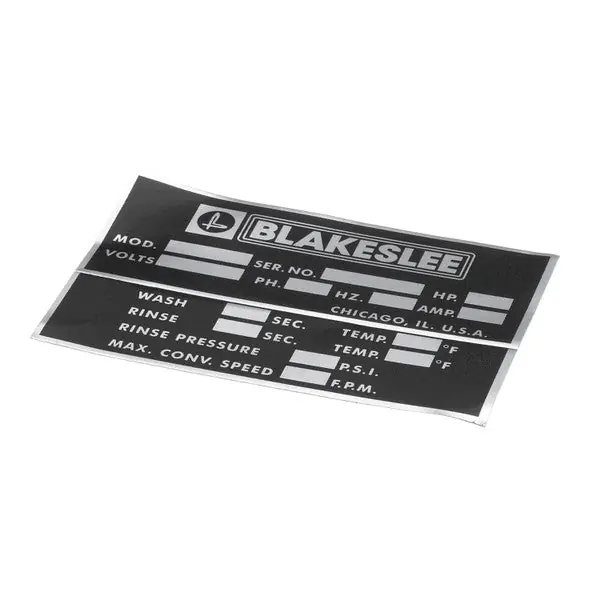 Data Label Replacement 99705 for Blakeslee