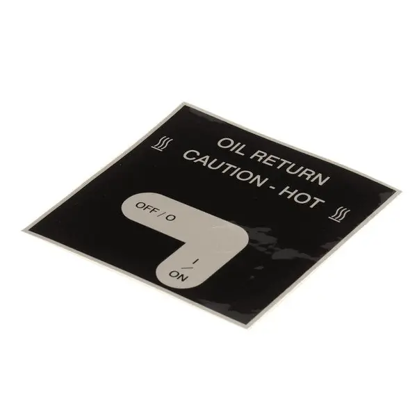 Oil Return Label Replacement 50787 for Henny Penny