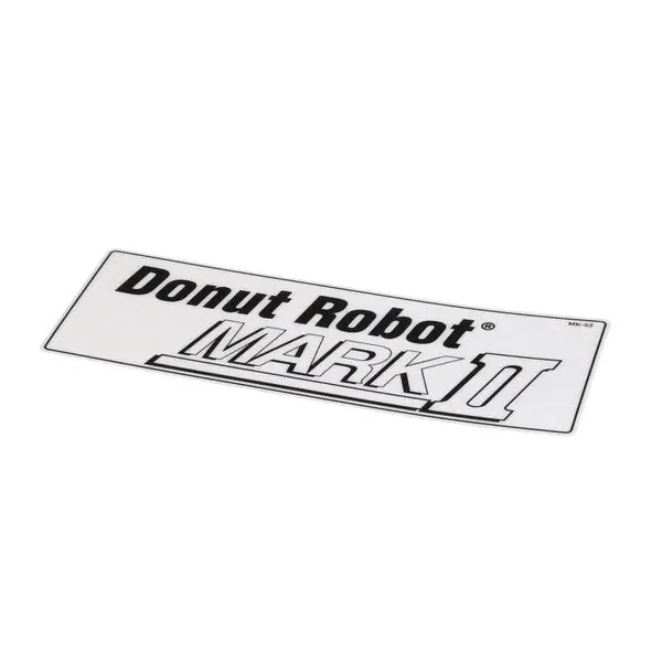 Nameplate Donut Robot Mark II Replacement MK-0053 for Belshaw