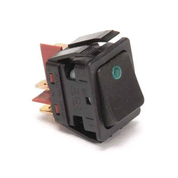 SWITCH BLACK ROCKER W/GRN Replacement 781870 for Newco