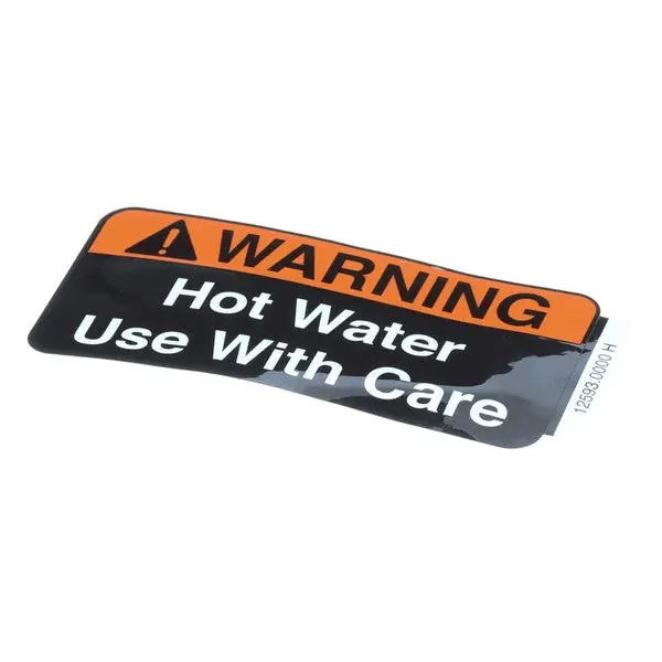 WARNING HOT WATER DECAL Replacement 12593.0000 for Bunn