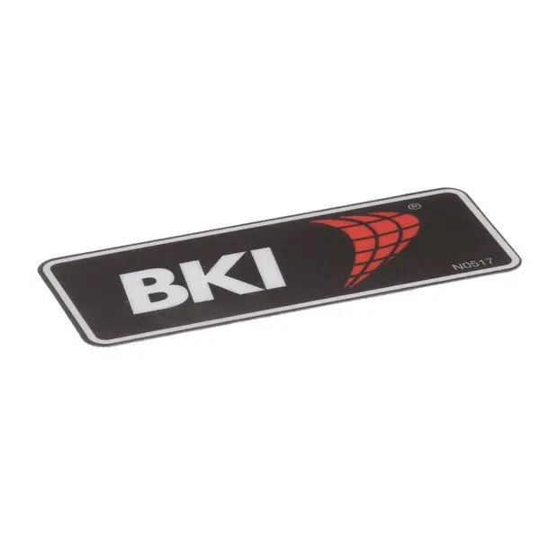 Decal BKI Logo Adhesive Back Replacement N0517 for BKI