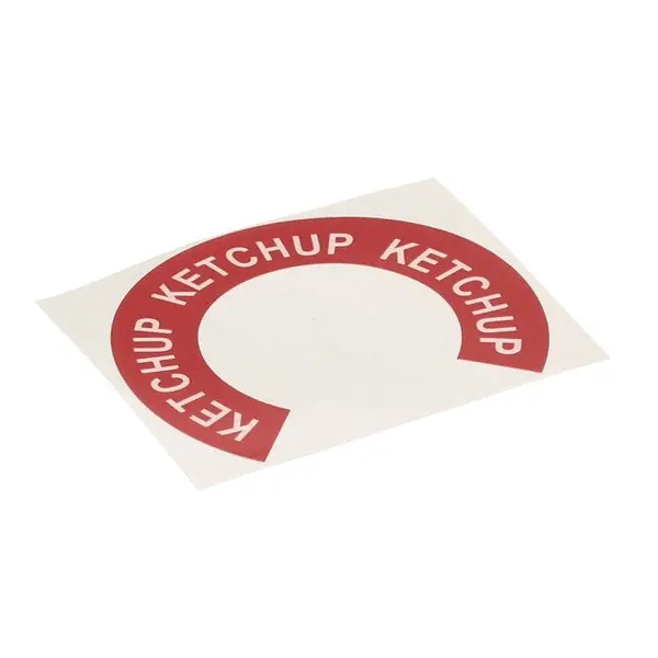 ROUND KETCHUP LABEL Replacement 8096405 for Mavrik