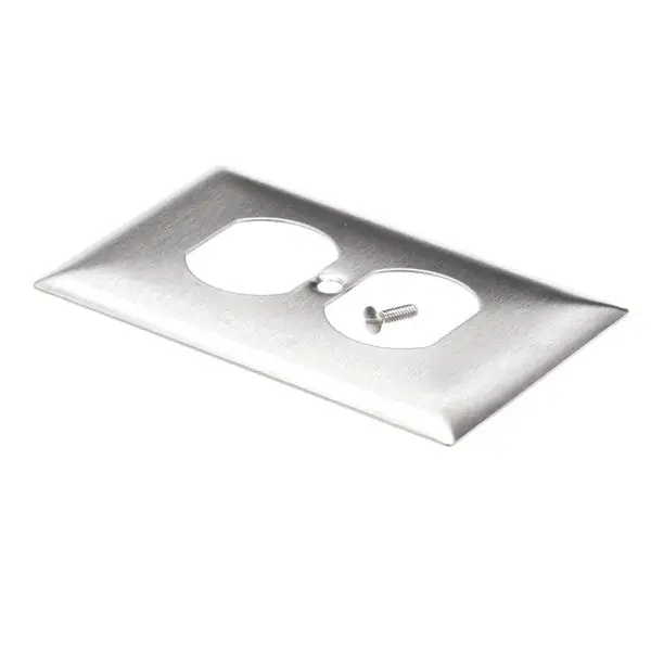 Wall Plate Replacement SS 1 Gang Dup Recpt for Hubbell