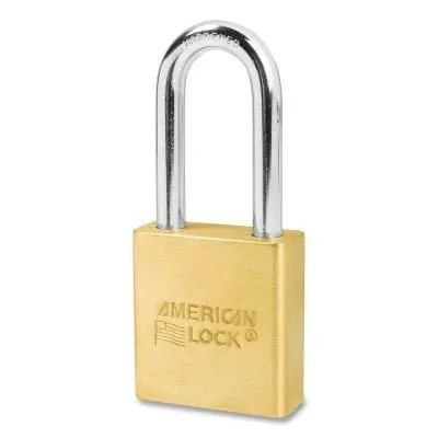 American Lock A5561KA24245 Solid Brass Padlock 5/16 in dia 2 in L 3/4 in W