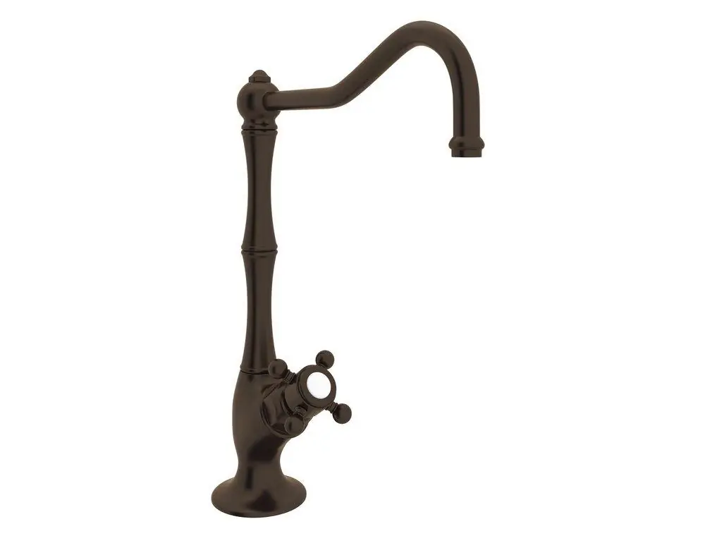 ROHL A1435XMTCB-2 Perrin & Rowe Country Kitchen Kitchen Column Spout Filter Faucet with Single Cross Handle and 6-13/64 in. Spout Reach