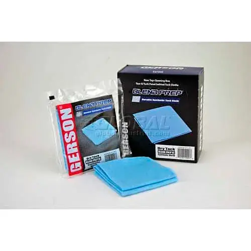 Gerson 020008B Blend Prep XL Tack Cloth 18 x 18 Blue 10 Cloths/Box