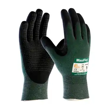 PIP 34-8443/XS Green Knit Wrist Cuff Nitrile X-Small Cut-Resistant Gloves