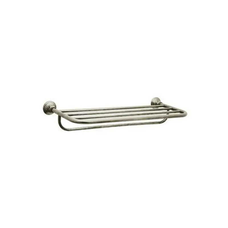 ROHL ROT10STN Italian Country Bath Towel Shelf in Satin Nickel