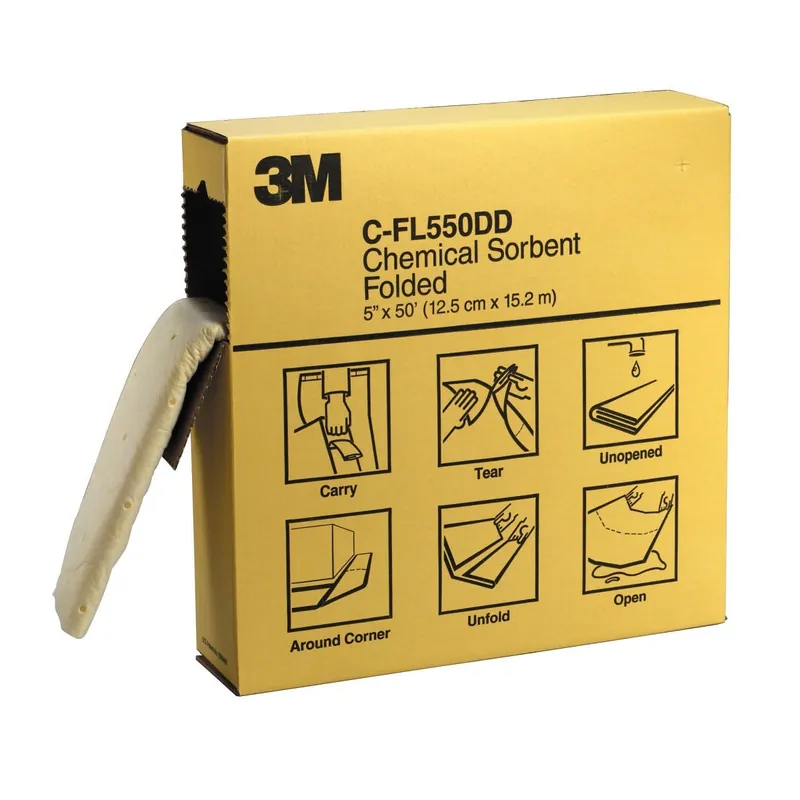 3M 7000002024 Chemical Sorbent Folded 5 x 50'