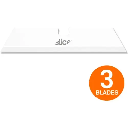Slice 10528 Replacement Ceramic Utility Knife Blades, Pointed Tips - Pack of 3