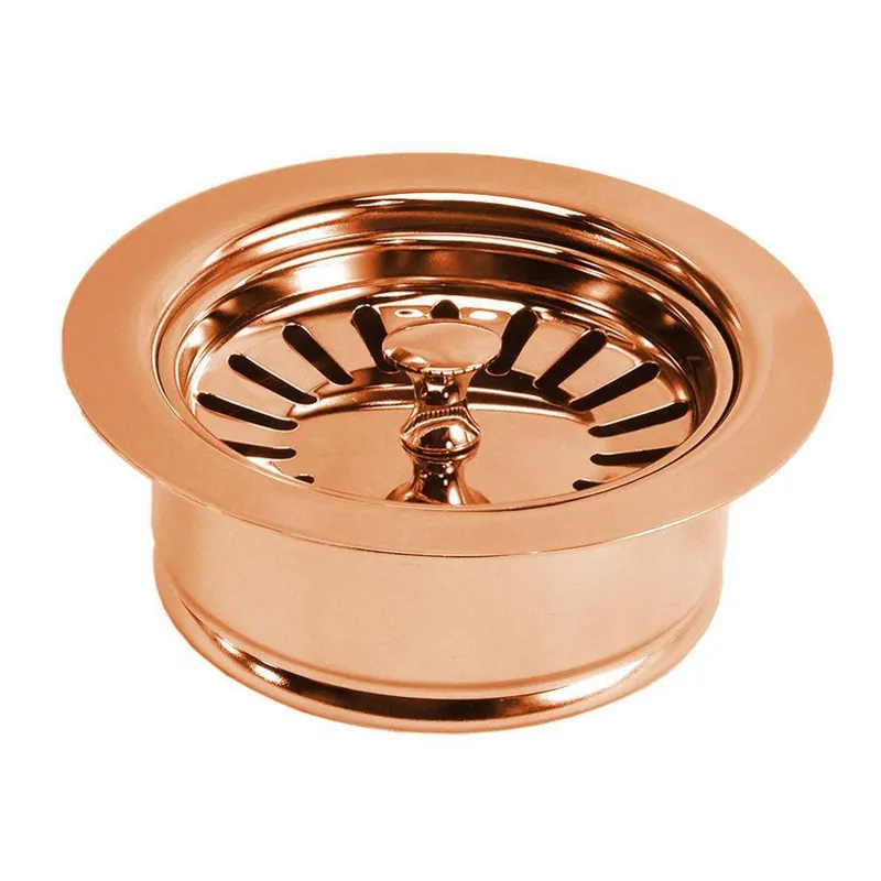 Native Trails DR340-PSC 3-1/2 in. Copper Basket Strainer with Disposer Trim