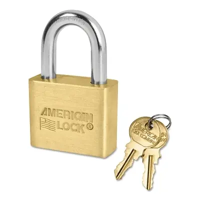 American Lock AL50KA-D244 Solid Brass Padlocks 5/16 in Key D244