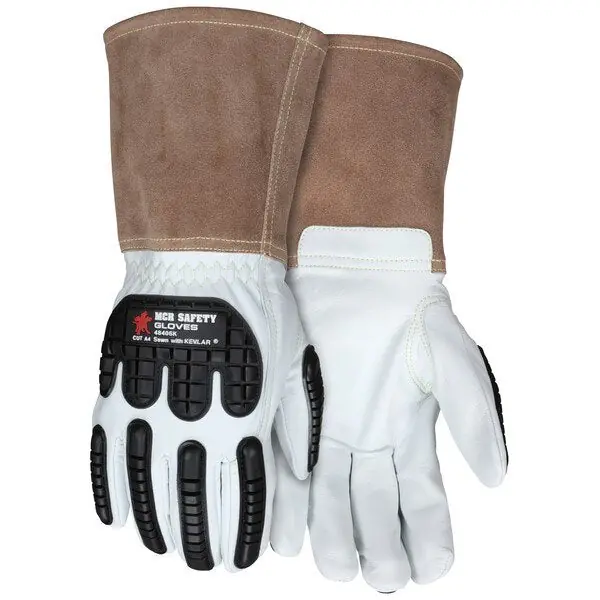 MCR Safety 48406KXL Leather Welding Work Gloves, X-Large, Replacement MPN