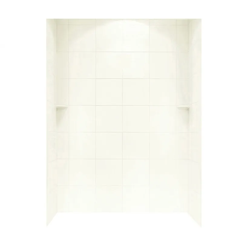 Swan Corporation SQMK963662.018 36 x 62 Swanstone Square Tile Bath Wall Kit