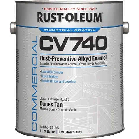 Rust-Oleum 255614 CV740 System 100 VOC DTM Alkyd Enamel White 1 gal
