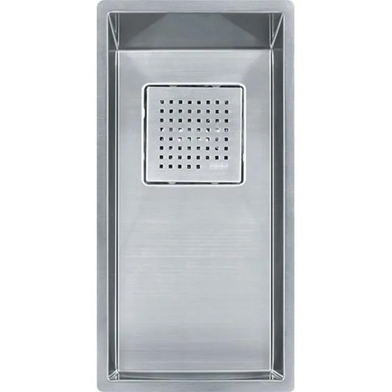 Franke PKX1108 Peak 8-1/4 x 17-3/4 in. No Hole Stainless Steel Single Bowl Undermount Kitchen Sink