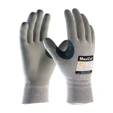 PIP 19-D470/M Gray Knit Wrist Cuff Nitrile Medium Cut-Resistant Gloves