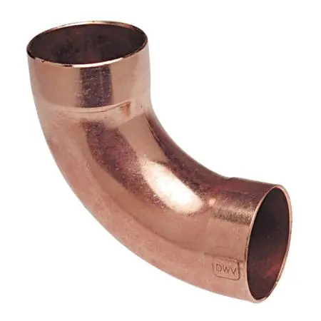 NIBCO H057000 907LT 11/2 CXC DWV 90 LNG RAD ELBOW WROT