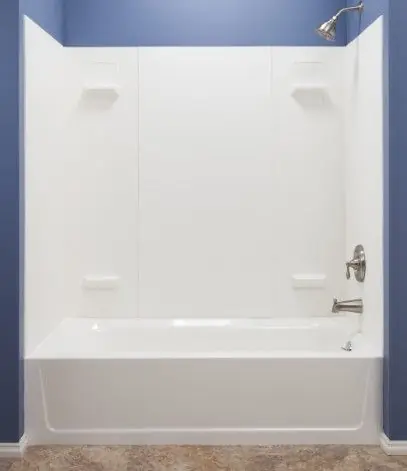 Mustee 557WHT Durawall Fiberglass Bathtub Wall Surround, White