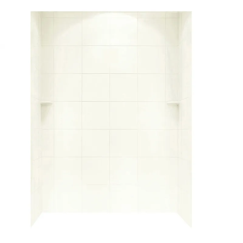 Swan Corporation SQMK723662.018 36 x 62 Swanstone Square Tile Bath Wall Kit