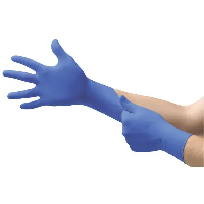 MICROFLEX N190 Cobalt N19 Disposable Nitrile Gloves 3.9 mil Palm X-Small