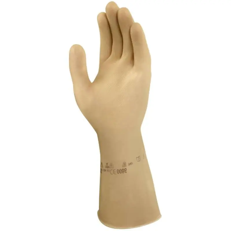 Ansell 113515 Marigold Featherweight Plus Natural Color 15mil Latex Glove Large 12-Pair per Bag