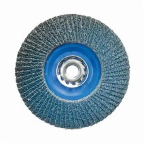 Norton 66623399139 BlueFire Zirconia Alumina Coarse Grit Arbor Thread Plastic Flat Flap Disc