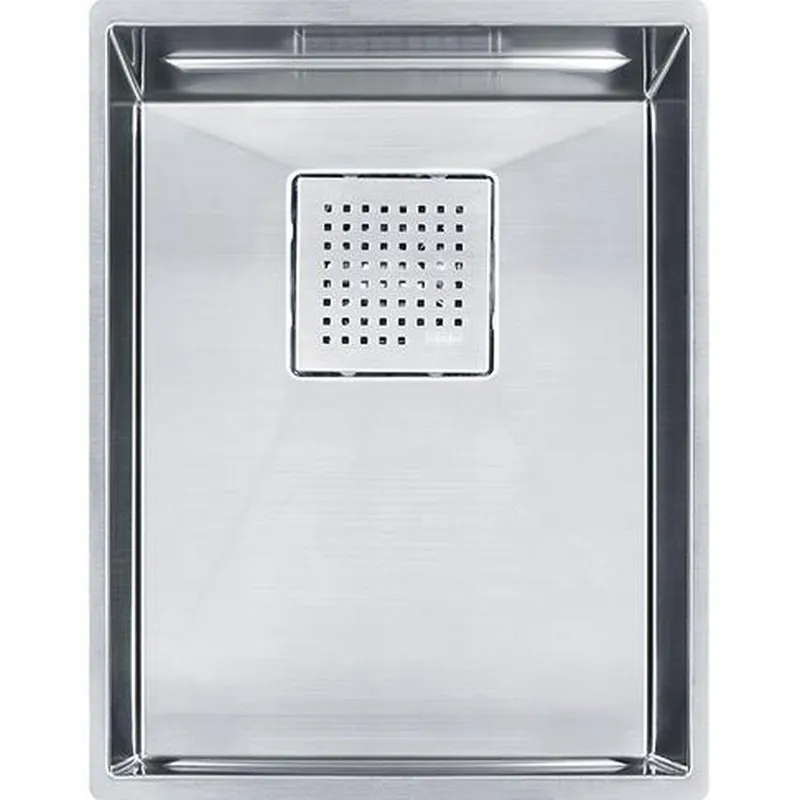Franke PKX11013 Peak 14-9/16 x 17-3/4 in. No Hole Stainless Steel Single Bowl Undermount Kitchen Sink