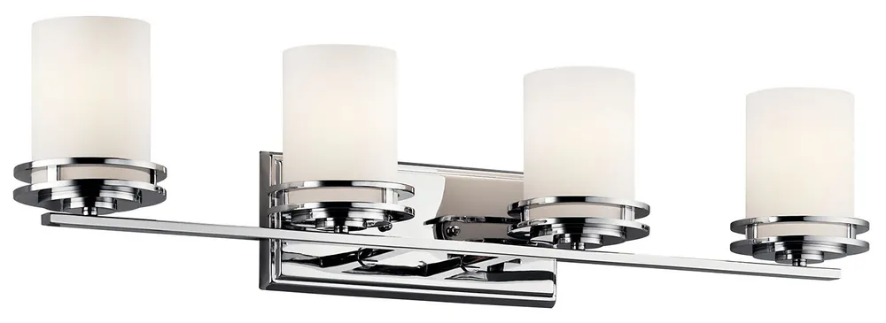 Kichler 5079CH Hendrik 4-Arm Contemporary Bath Light 120 VAC