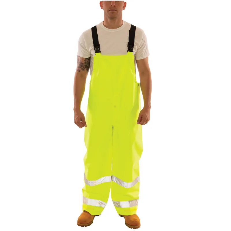 Tingley O24122.LG Overall, Unisex, L, Fluorescent Yellow Green, Polyurethane on 300D Polyester, 30 in L Inseam