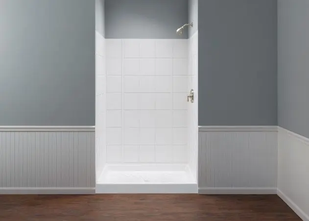 Mustee 572TWHT Varistone Shower Wall Surround Side and Back Panels, White