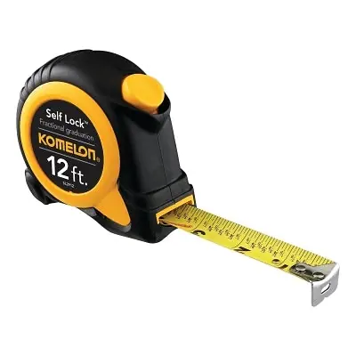 Komelon USA SL2912 Self Lock Speed Mark Tape 5/8 in x 12 ft