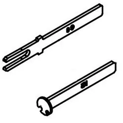 KABA 64724-000-01 Electronic Lock Tailpiece Kit, Best 6 and 7-Pin Cylindrical