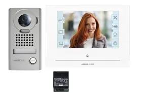 Aiphone JOS-1VW Mobile Ready Box Set Surface Mount 7 in. TFT 2.4 GHz 2A 18V dc