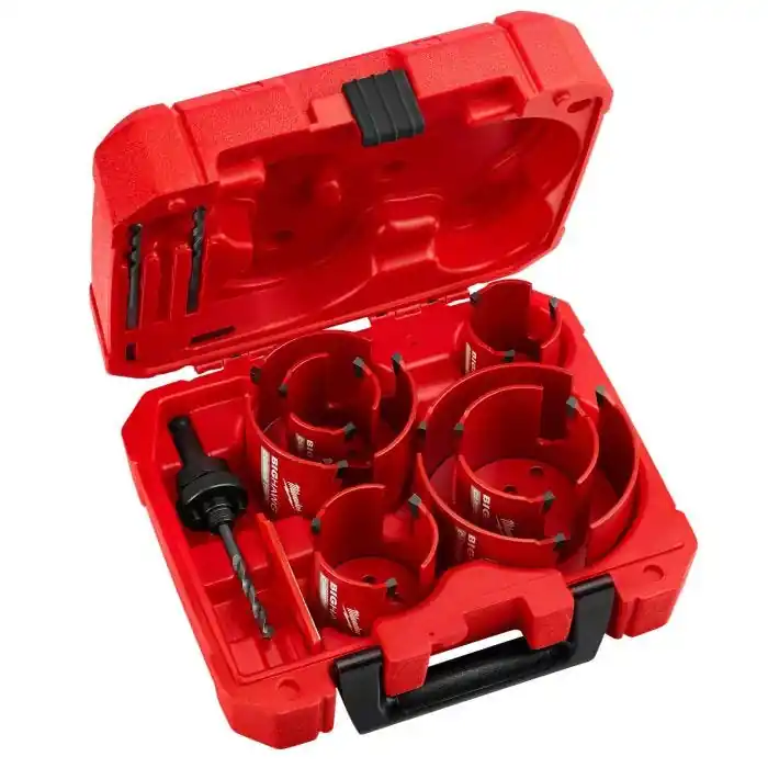 Milwaukee MIL-49-56-9290 Big Hawg 10-Piece Carbide Hole Saw Kit