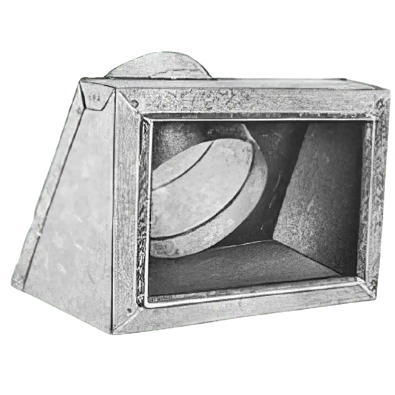 Gray Metal South 507-1066 10 inch x 6 inch x 6 inch Insulated Box with Slant Top