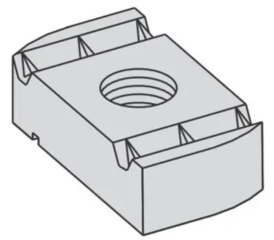 EATON B-LINE N228WOZN NUT WITHOUT SPRING 3/8-IN.-16 THREAD 3/8-IN. NUT