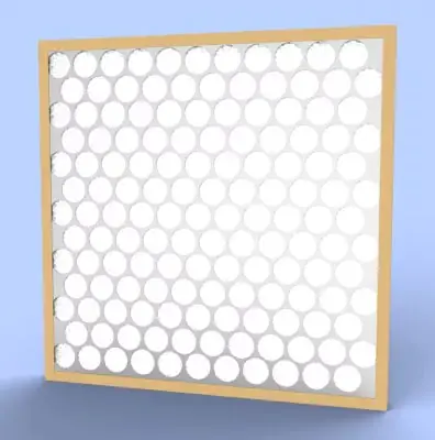 Glasfloss PTASP10631 10 inches x 63 inches x 1 inch Synthetic Heavy Duty Disposable Filter with Metal Grid