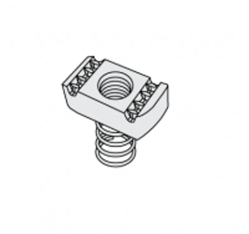 Multiple 4121S2 3/8IN Stainless Steel Type 316 Channel Nut With Top Spring