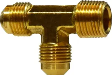 MIDLAND 10340 3/8FL X 1/2MIP X 3/8FL RUN TEE