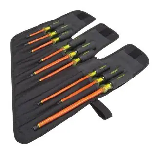 Greenlee 0153-01-INS Screwdriver Set Insulated 9 Piece