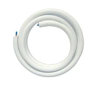 JMF COMPANY LS061408500H EZ-Pull 3/8 x 7/8 in. x 50 ft. White Plain End Copper Line Set 1/2 in. Insulation